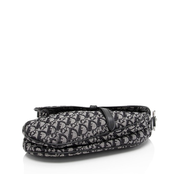 DIOR Vintage Oblique Trotter Saddle Bag - Picture 10 of 13